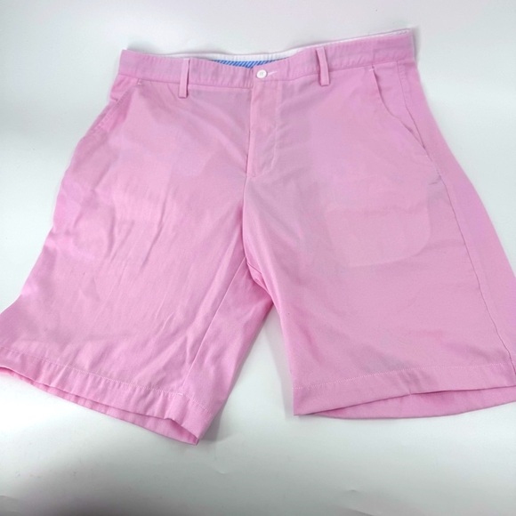 FootJoy FJ - Golf Pink Flat Front Shorts Lightweight Casual Wear - Picture 1 of 8